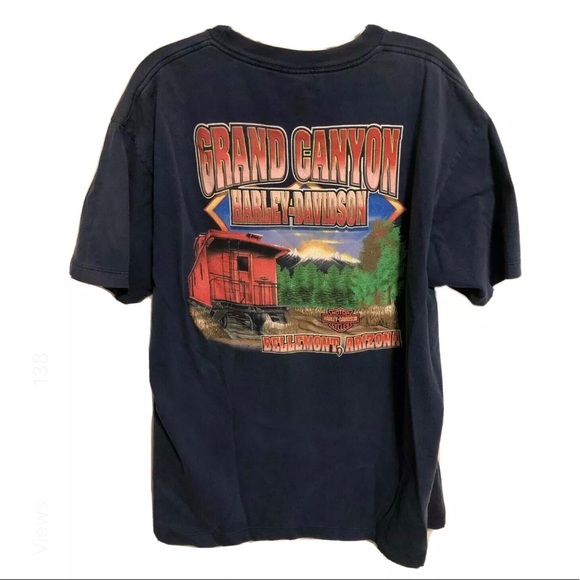 Vintage Grand Canyon Harley Davidson T Shirt Nevada